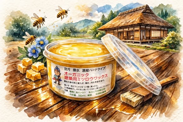 建築用 蜜蝋ワックス 誕生