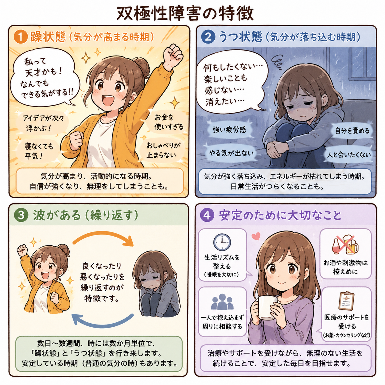 心の揺らぎ　双極性障害とは？