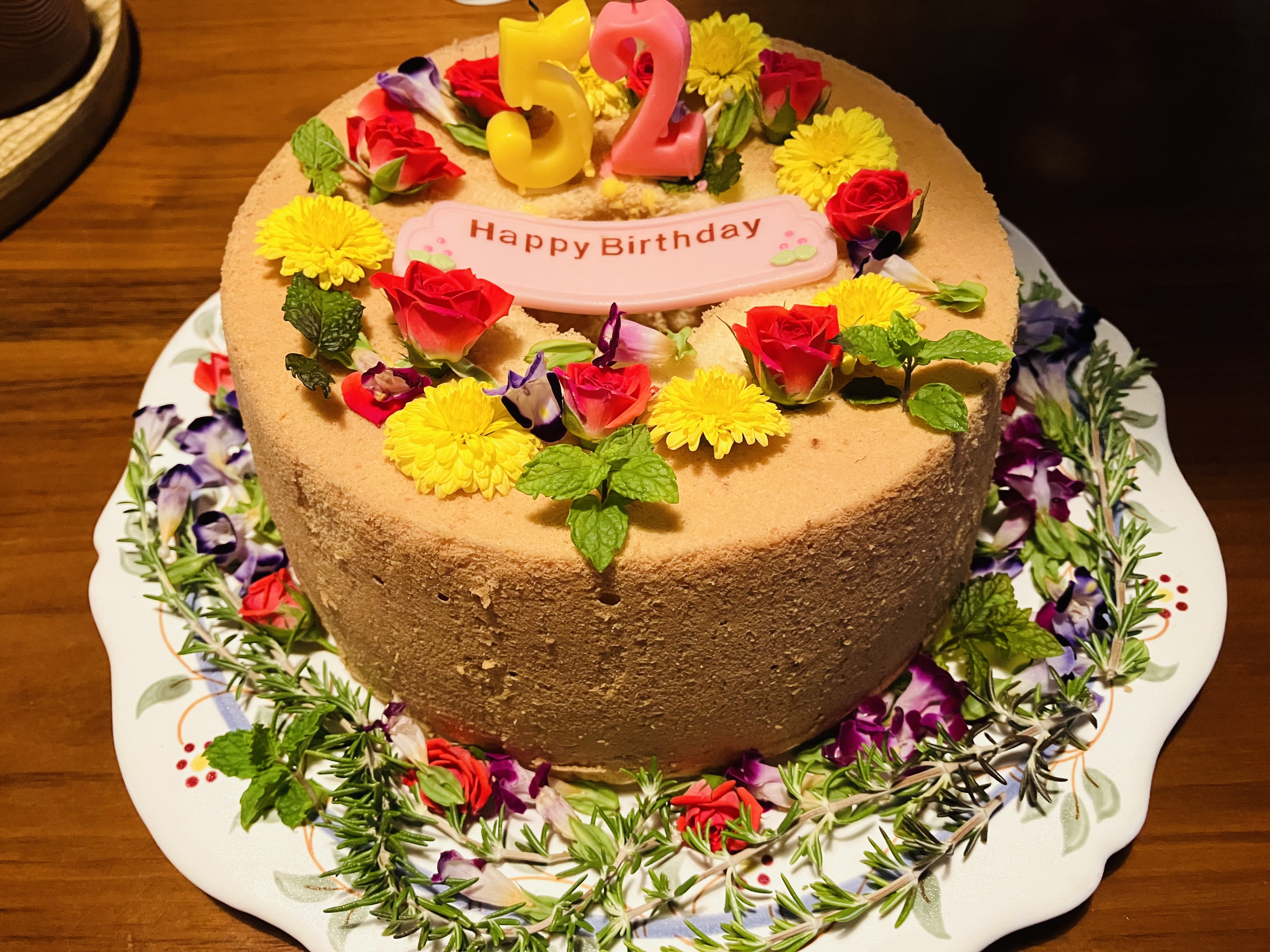 バースデーケーキに感動