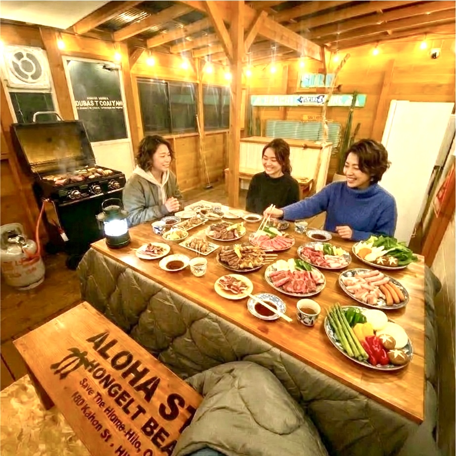 【いすみ市】雨でも安心！「ウミカグのお宿」の全天候型BBQ小屋で、手ぶら気分の贅沢タイム