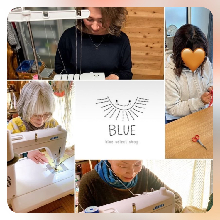 Blueの布ナプキン