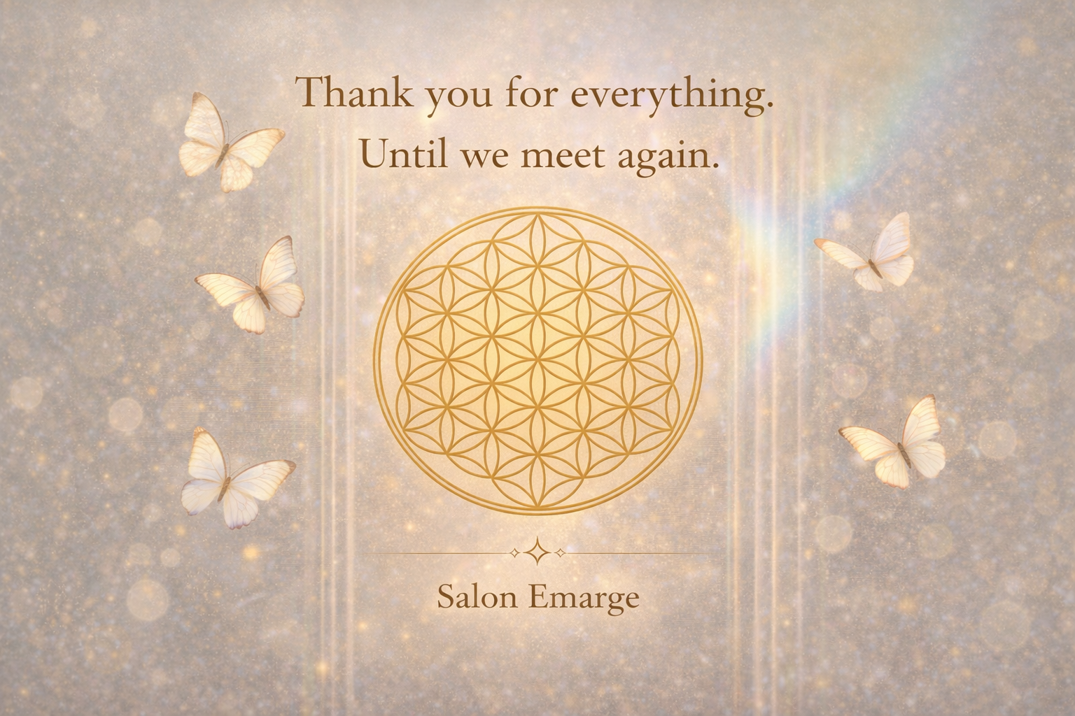 〜感謝〜　近日中にSHOP非公開のお知らせ