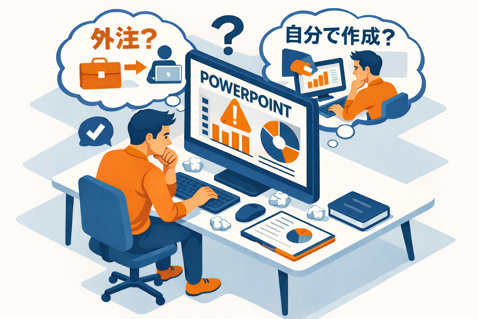 パワーポイント制作代行を使うべき人・使わなくていい人とは？