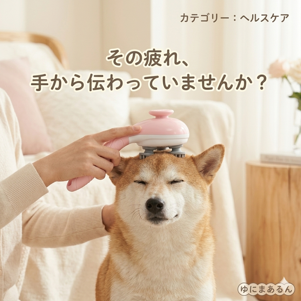 愛犬・愛猫に贈る「癒やしの時間」：電動ヘッドマッサージャーで深まる絆