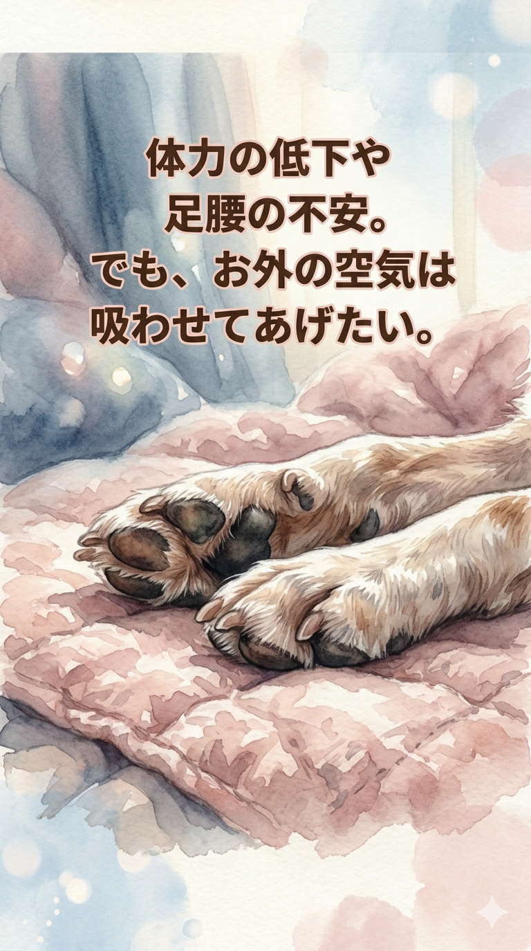 遠くまでのお散歩も、カートがあれば安心。風を感じる時間をあきらめないで。