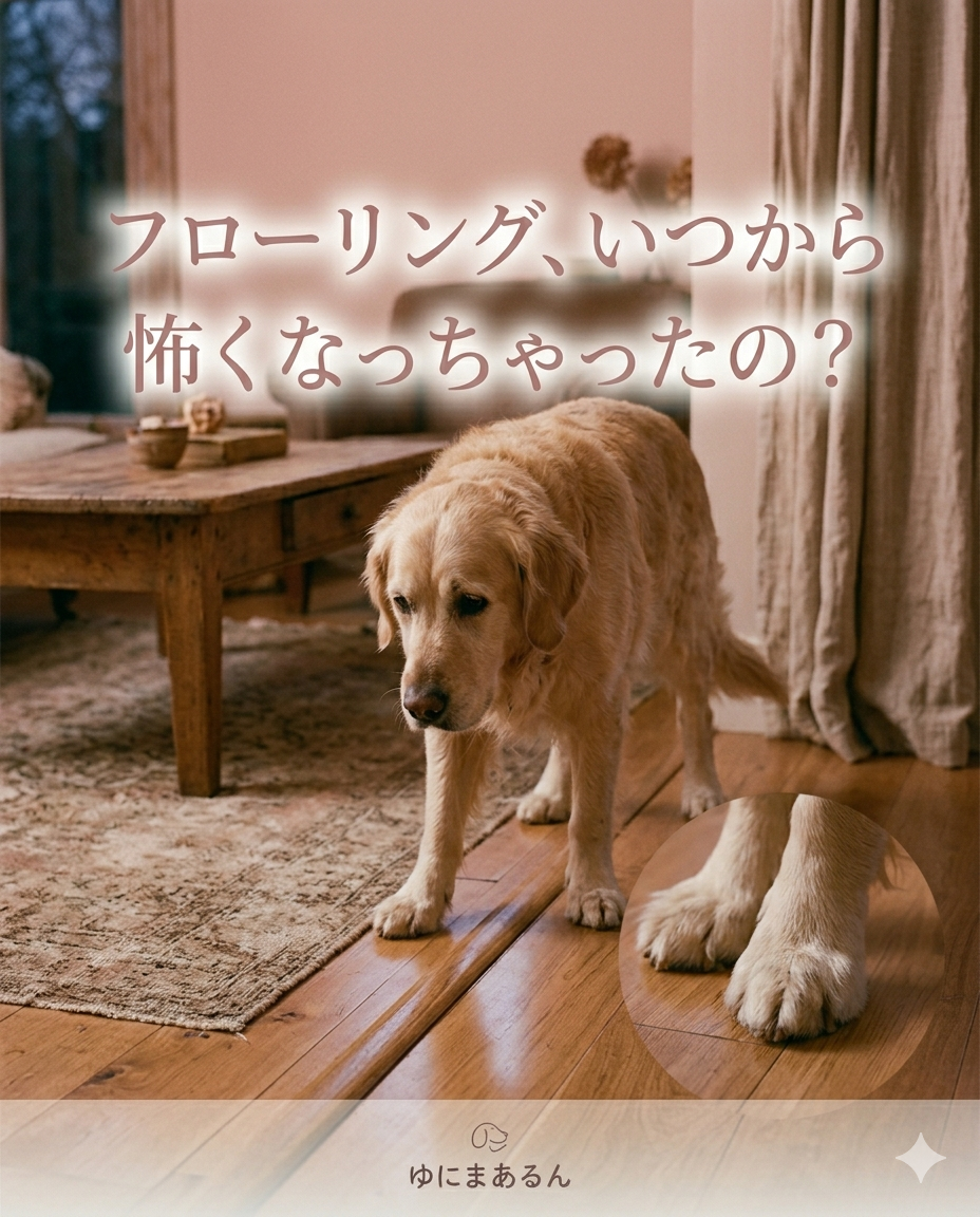 「おうちの中の一歩」が、もっと怖くないものに。フローリングの滑り止め対策と、シニアペットの関節を守る
