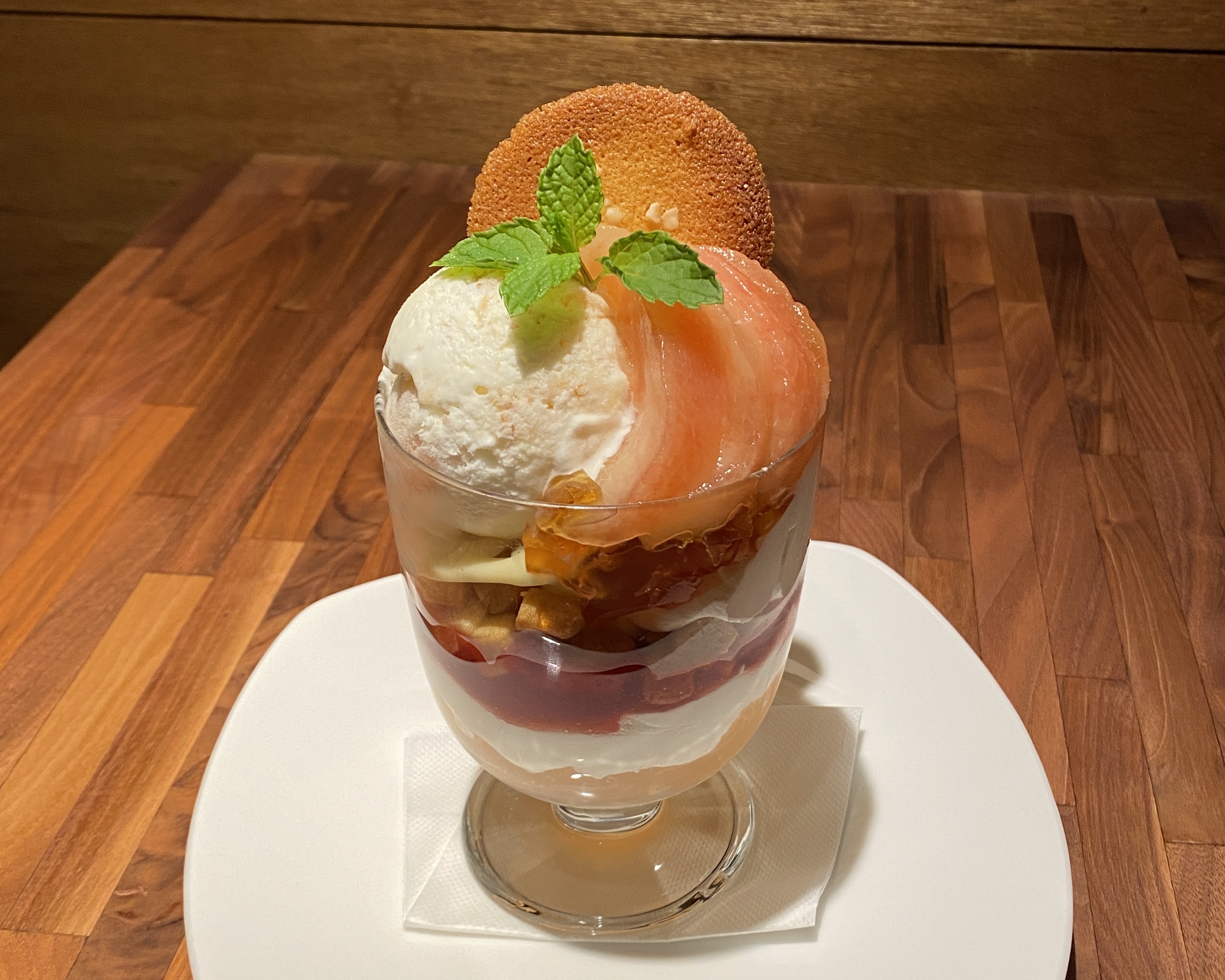 【夏季限定】白桃のパフェ【終了】