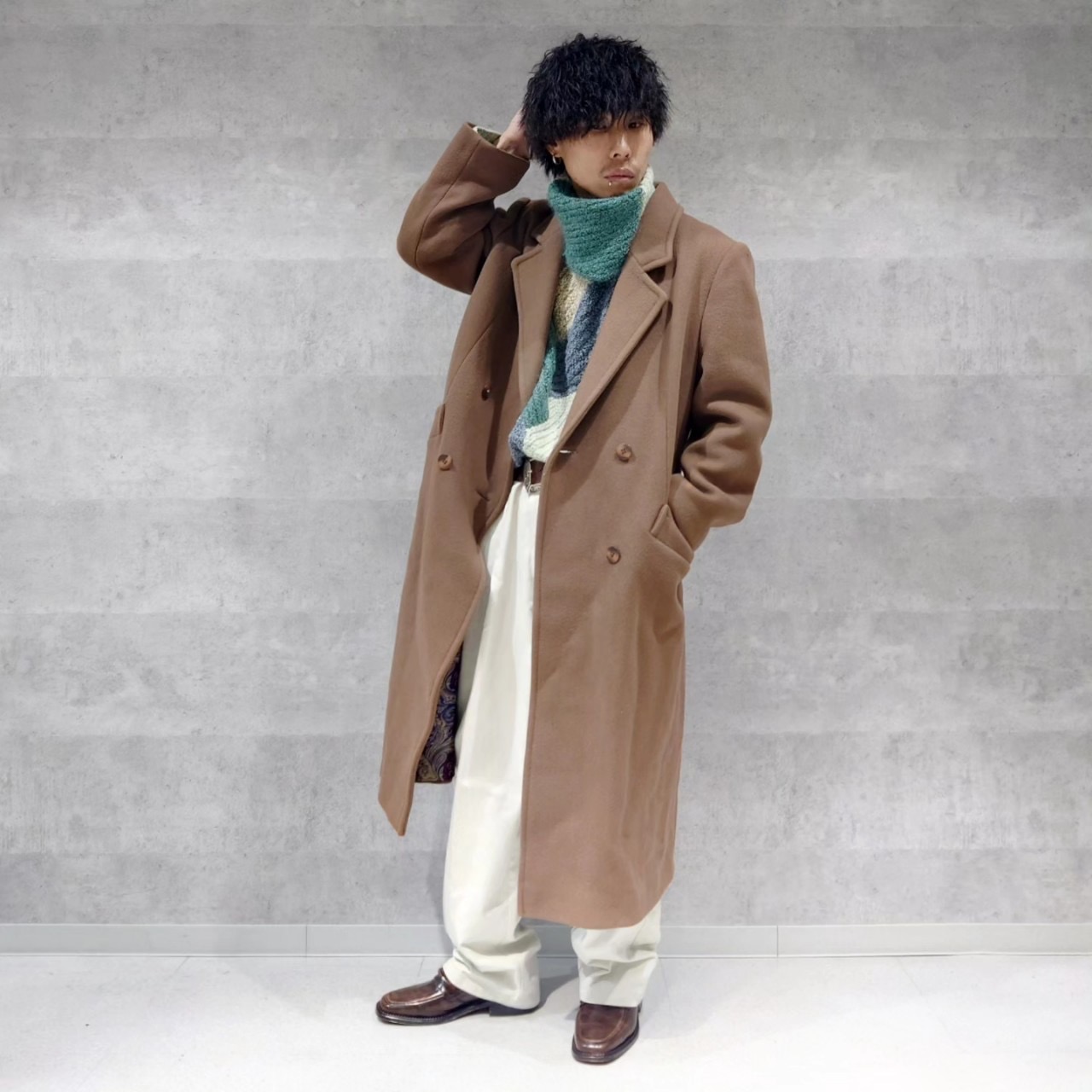 pick up -J.G.HOOK- USA WOOL CHESTER COAT