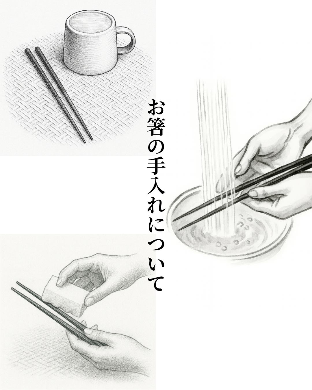🌿お箸のお手入れ   ―お気に入りの一膳を、長く大切に使うために―