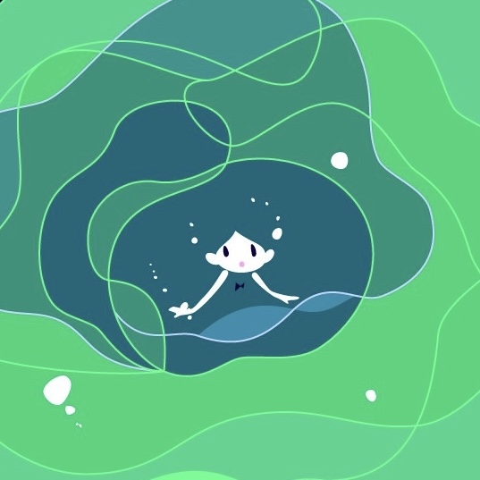 〈小さなお絵かき〉星と星。