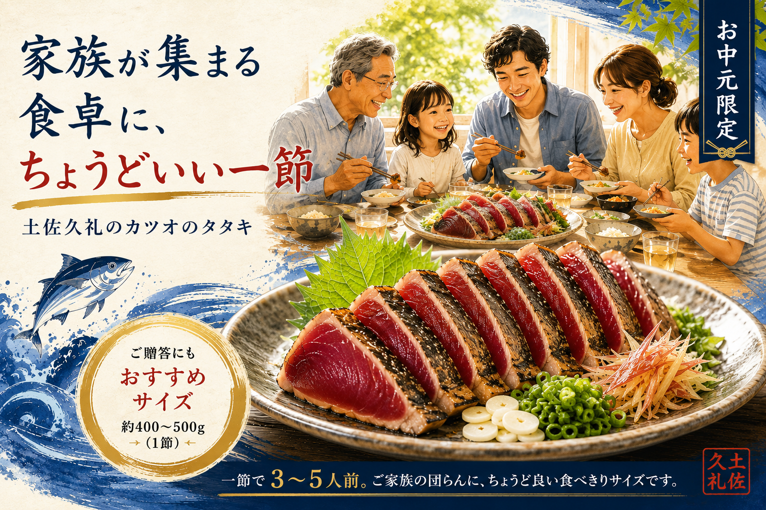 【お中元・期間限定】夏の贈り物に！限定商品販売のお知らせ