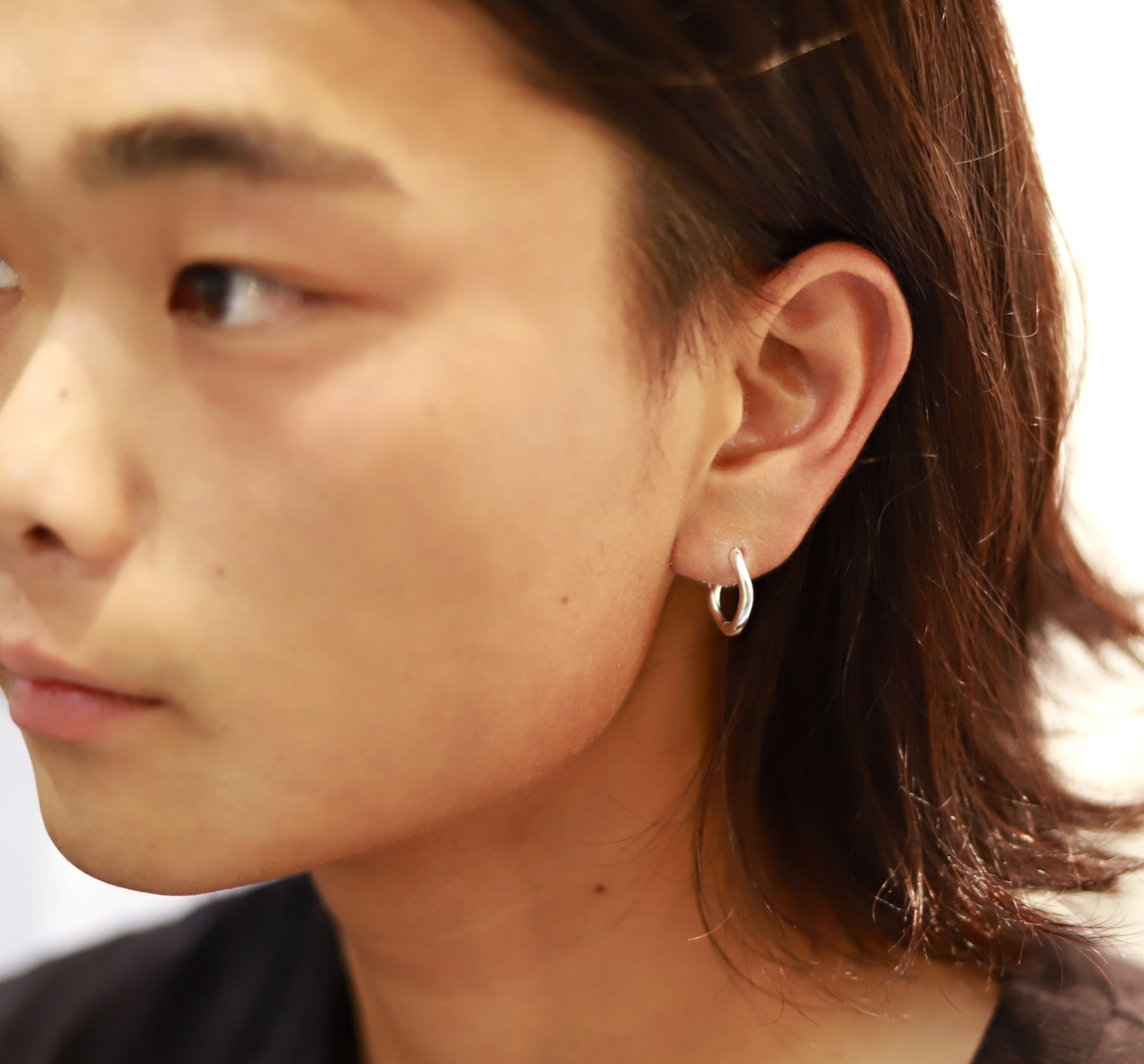 顔まわり華やかで ちょっと挑戦🚩なフープピアス