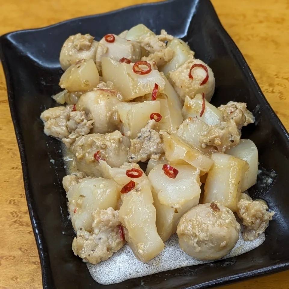 にゃく太郎七変化その12～白こんにゃくの胡麻味噌煮