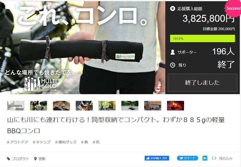 Makuakeプロジェクトが終了致しました！
