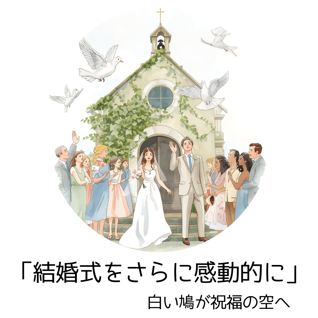 「結婚式やイベントに感動をー白い鳩の放鳥サービスで特別な瞬間を演出」