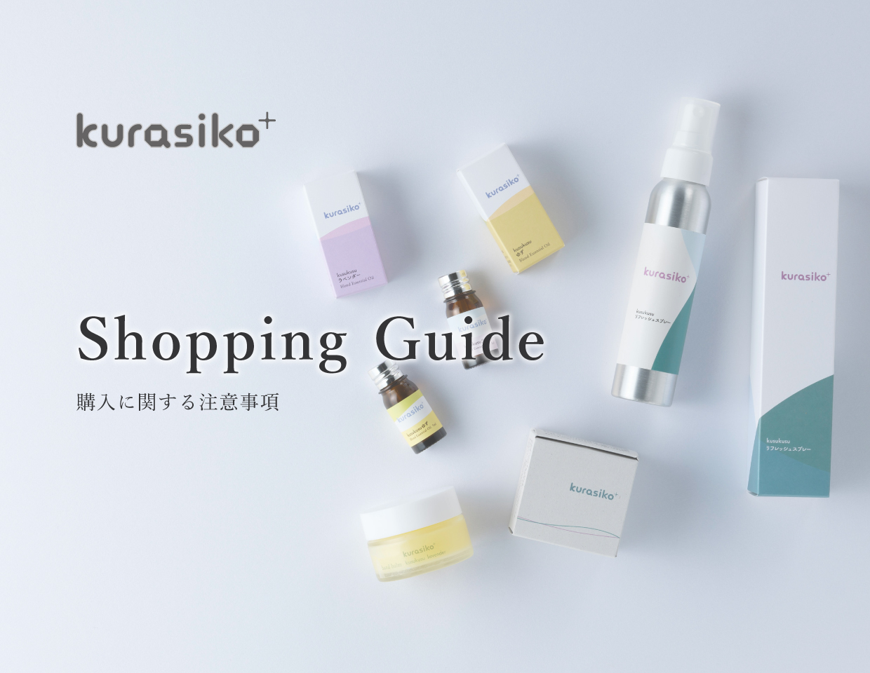 Shopping Guide（購入に関する注意事項）