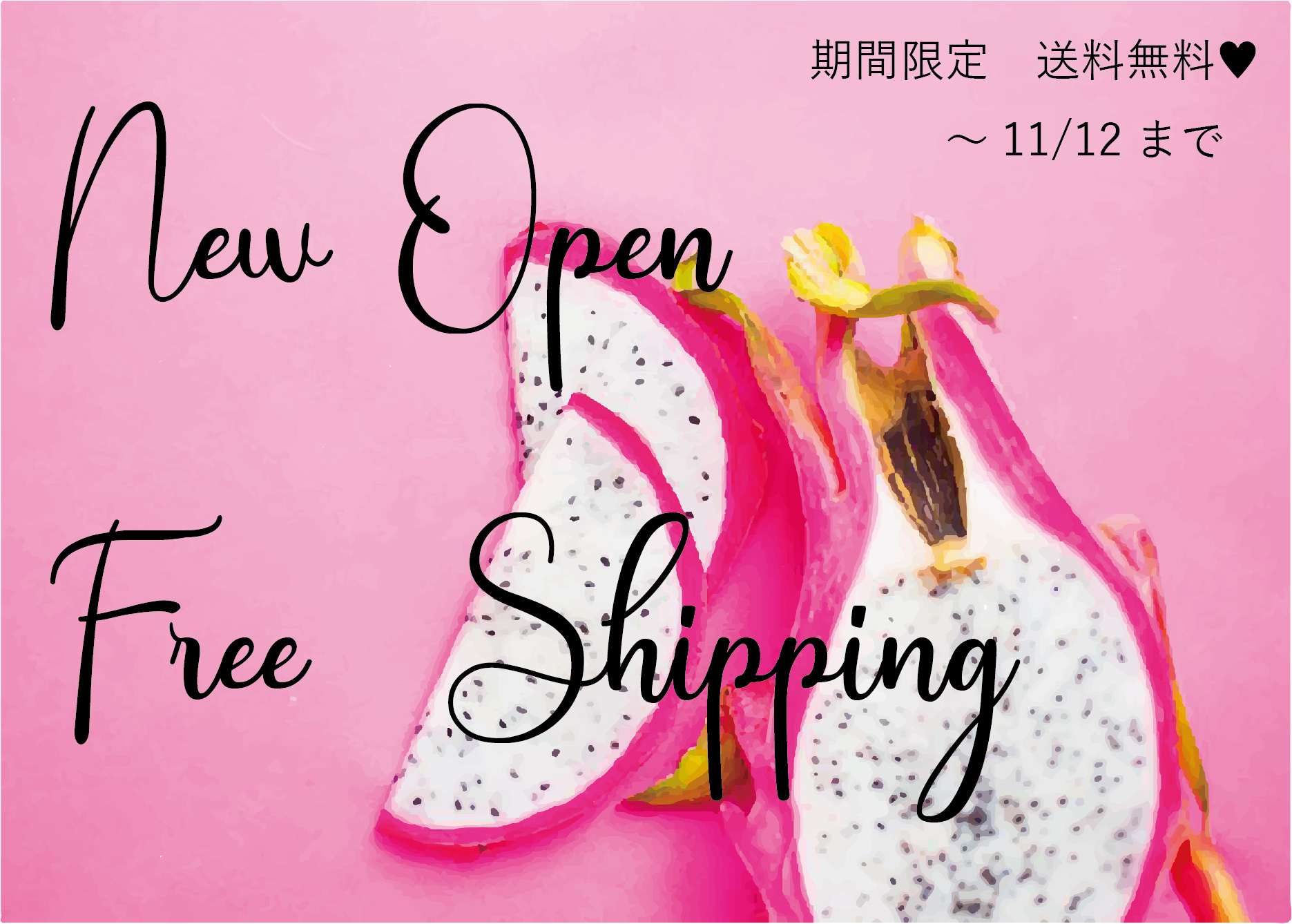 NEW OPEN　FREE SHIPPING