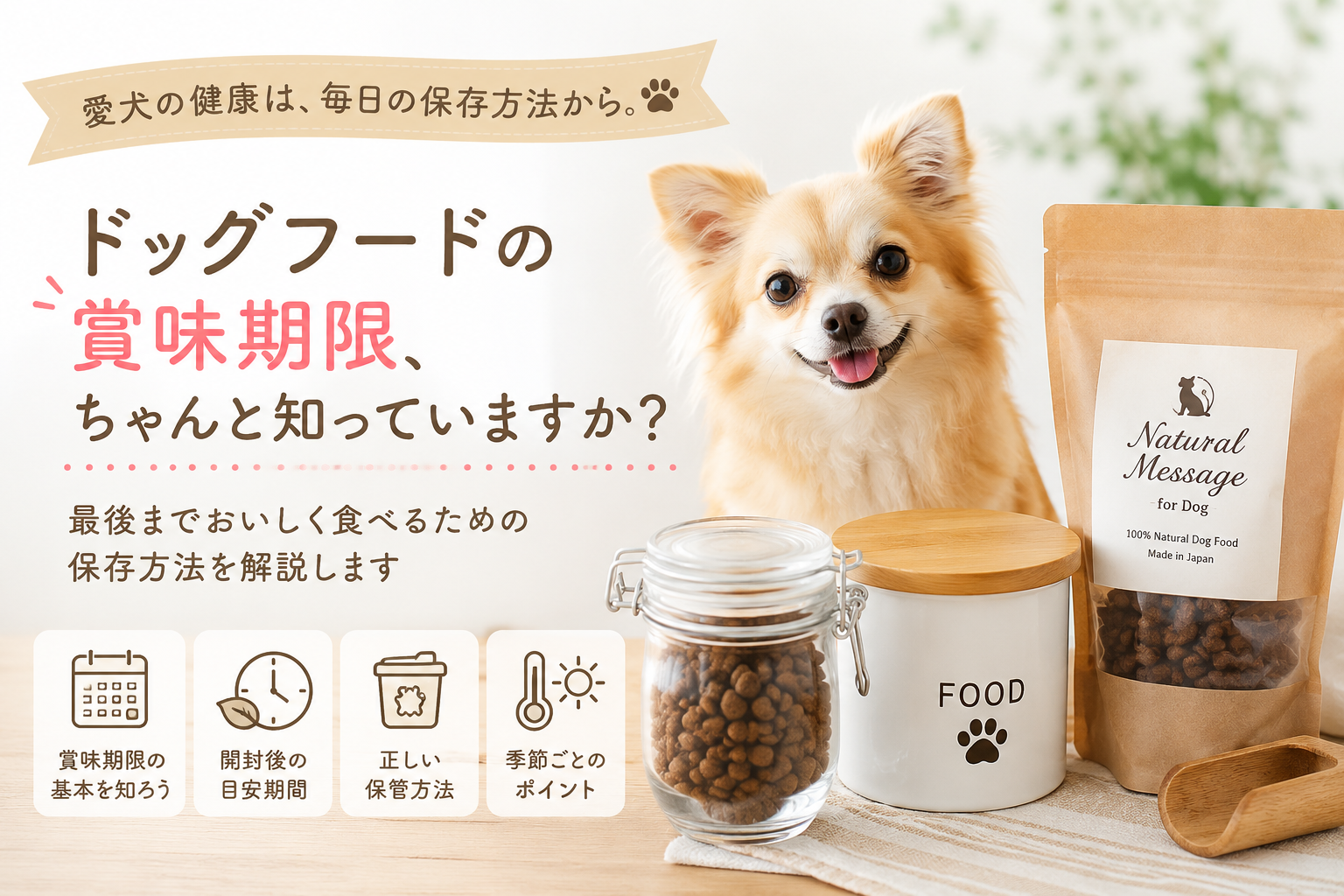 ドッグフードの賞味期限、ちゃんと知っていますか？ 最後までおいしく食べるための保存方法
