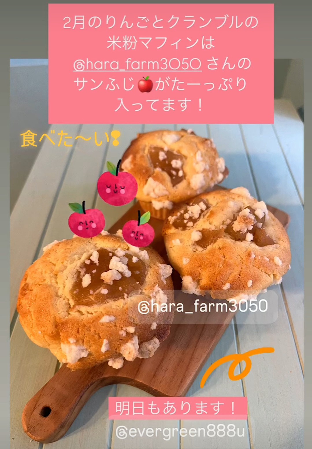 【りんごマフィン❤コラボ商品】