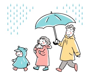 雨の日はお出かけ日和？