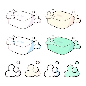 欠けやすい石鹸
