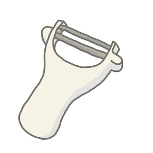 石鹸をピーラーで薄く削って使う方法