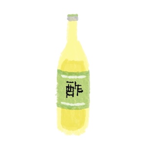 アルカリ性の石鹸と酸性の酢は相性が良い