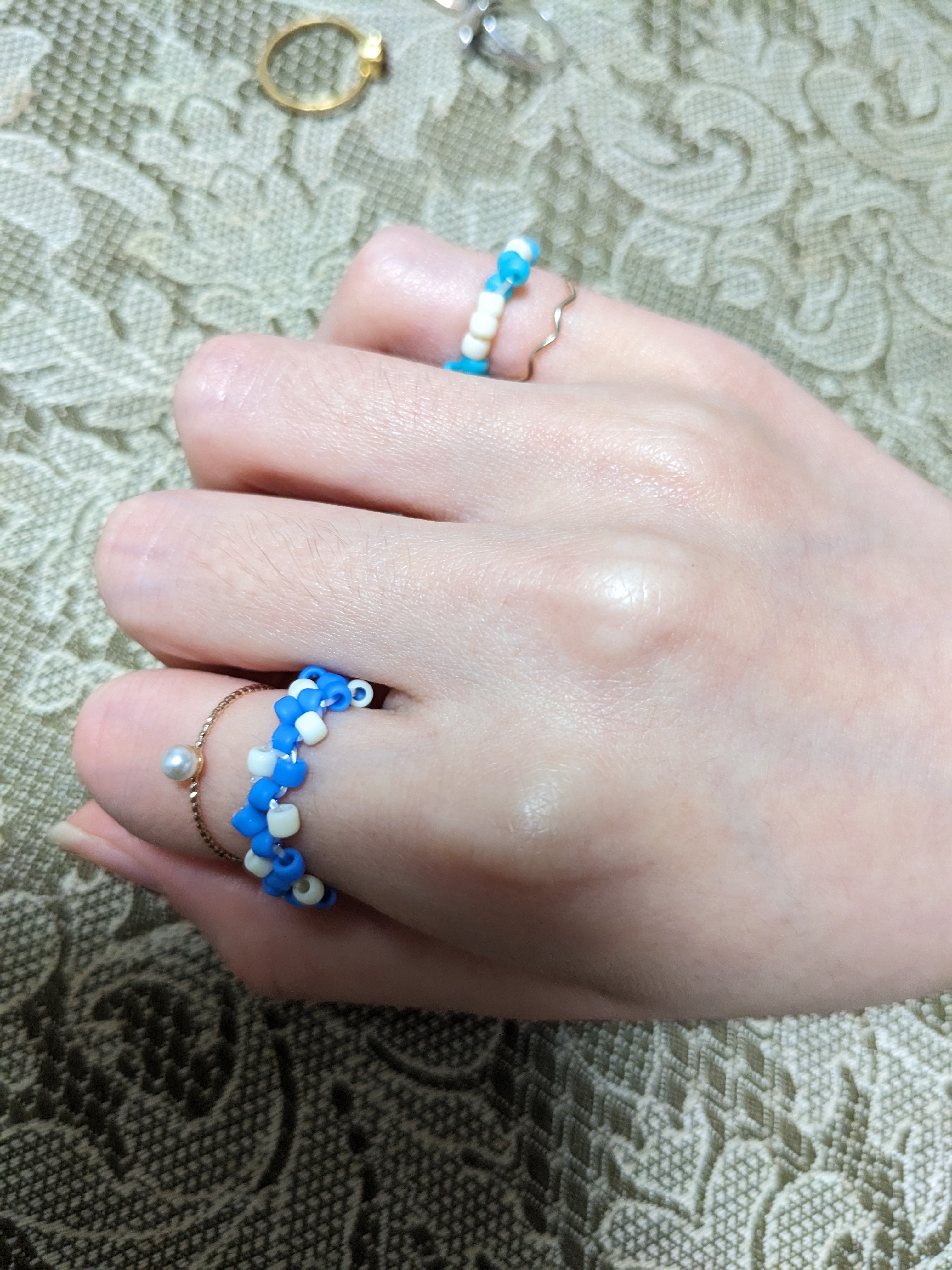 オシャレ大好きな妹にリングあげてみた💝