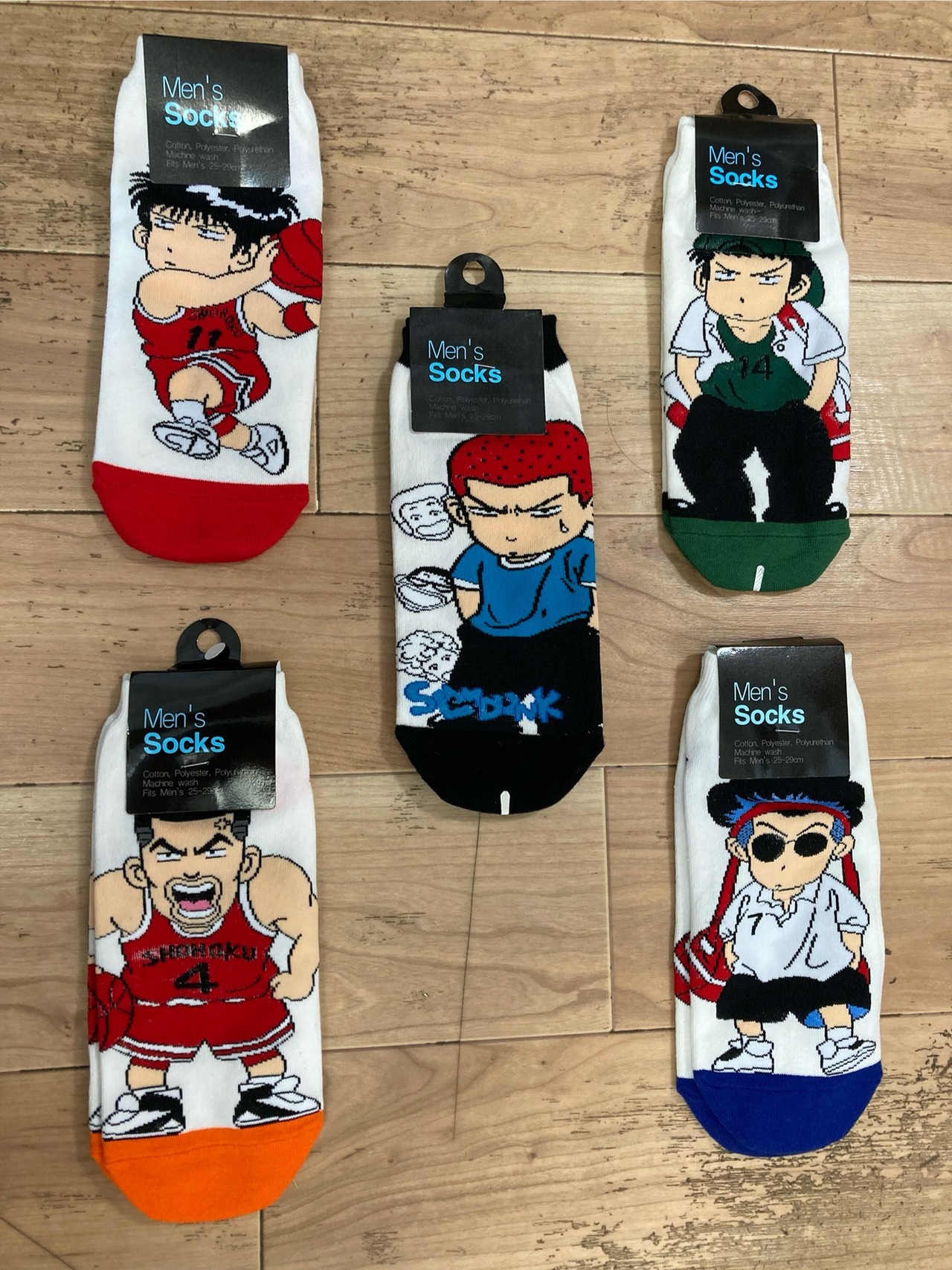 あの頃のワクワクが蘇る✨個性とファッション性が同居するスラムダンク🏀の湘北チームソックスが👍