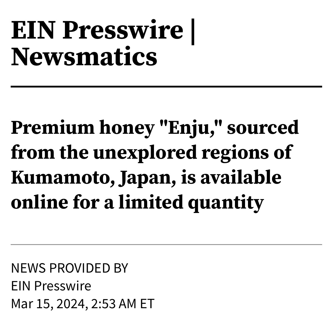Published in EIN Presswire