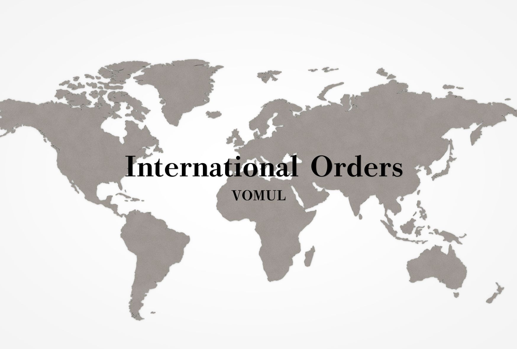海外からのオーダーについて International Orders
