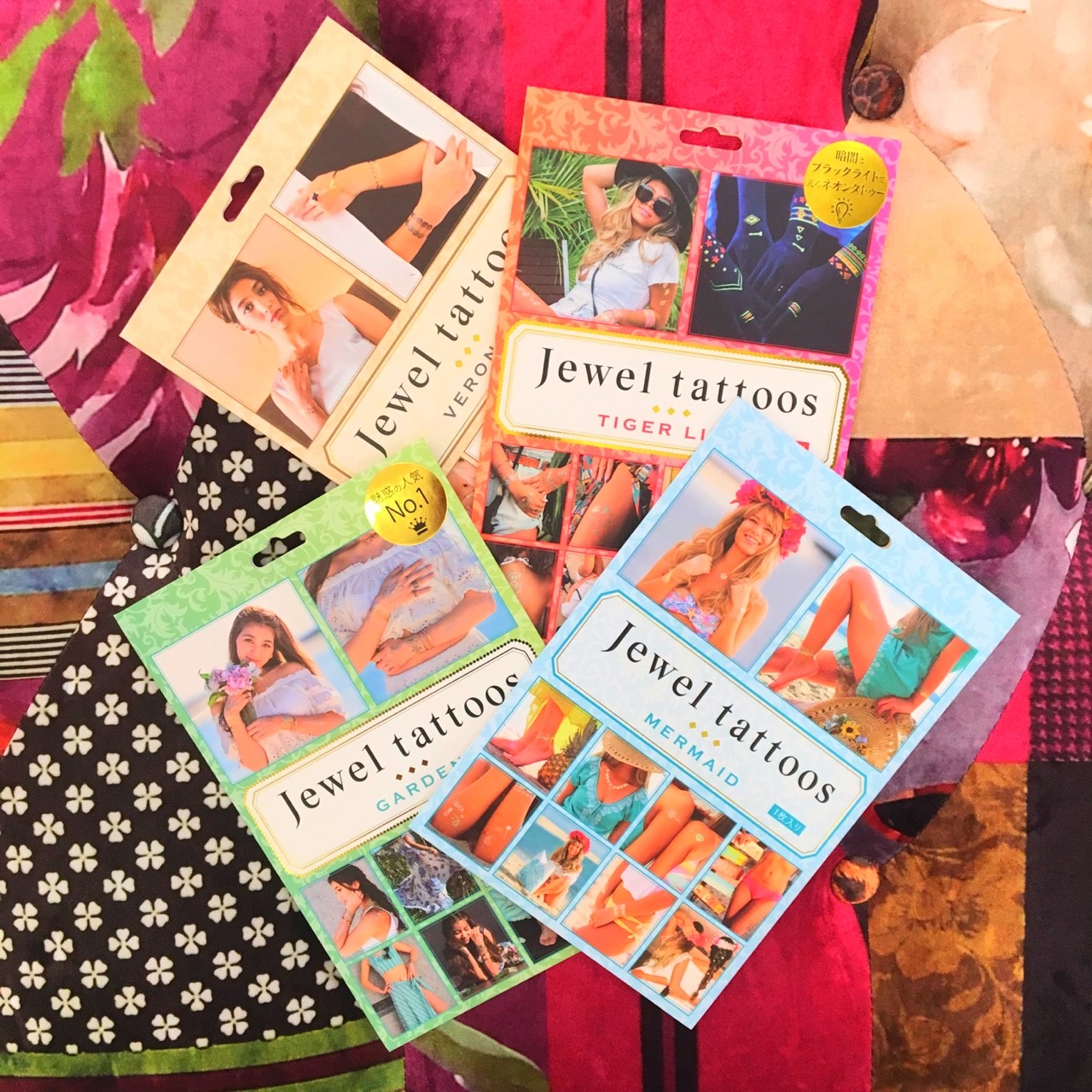 Jewel tattoosのタトゥーシールで夏の視線を独り占め！！