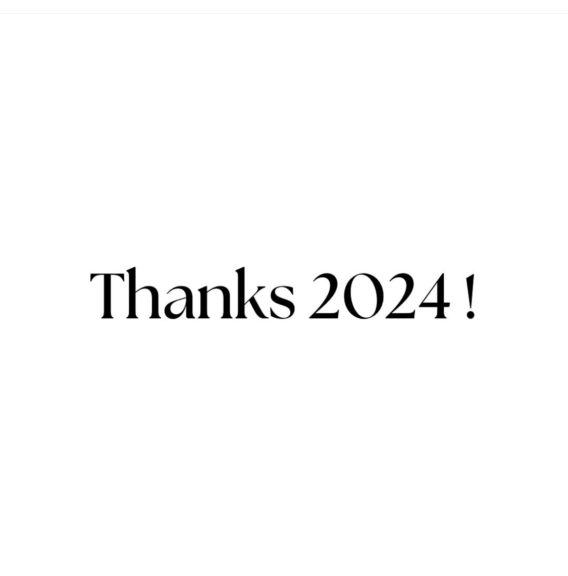 Thanks 2024！
