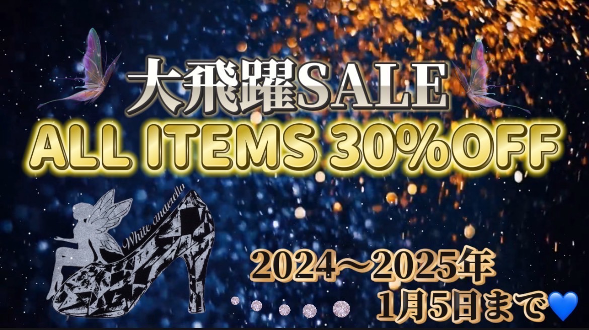 大躍進SALE ALL ITEM 30%OFF❄️1月5日まで開催❄️