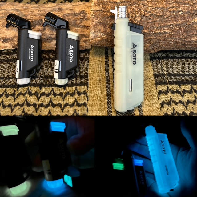 SOTO数量限定【スライドガストーチ<ルミナス"蓄光"ブルー>】発売❗️入荷❗️コレは良い^ ^