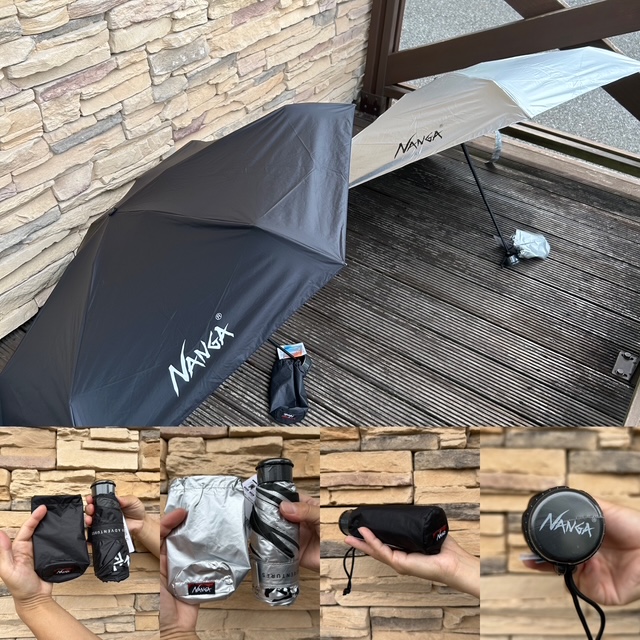 NANGA【🆕コンパクトアンブレラ】登場❗️16㎝❗️196g❗️超コンパクト収納です^ ^☂️☀