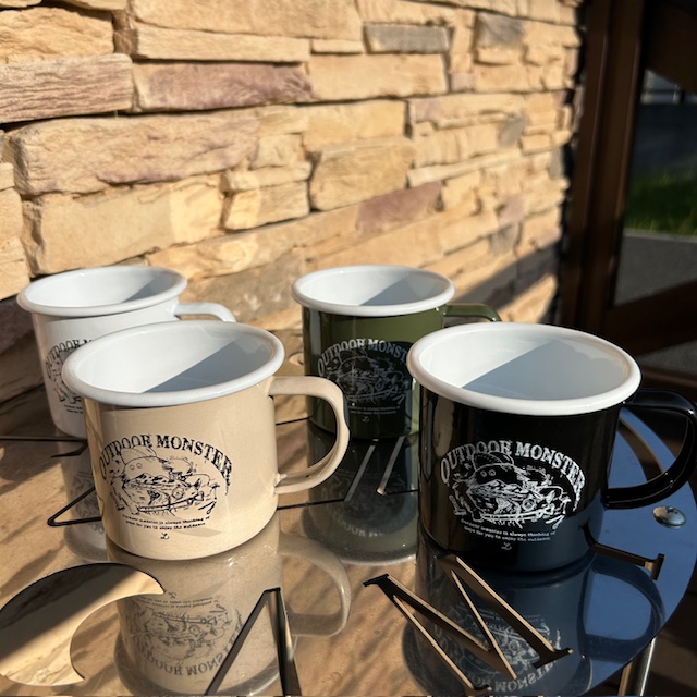 LALPHA【OUTDOOR MONSTER】<ホーローマグカップ>"キャンプ"でも"ご自宅" でも