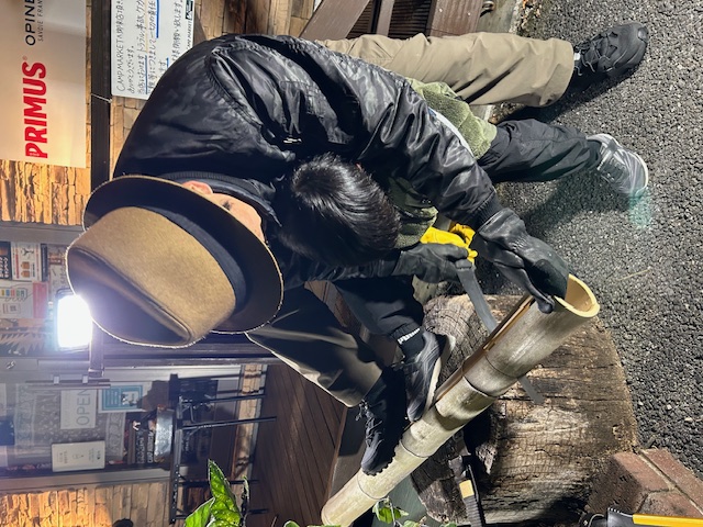 CAMP MARKET『【 竹箸< ハシ > 作り 】4男、お陰様で大きくなりましたm(_ _)m』