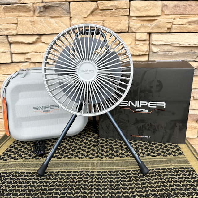【🆕ACYスナイパーファンPro 1】が登場❗️入荷❗️10000mAhのパワフル💪扇風機です❕