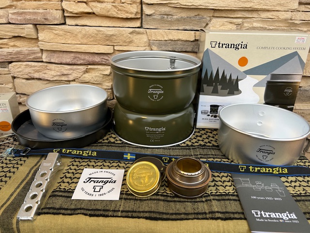 trangia【１００周年記念モデル】数量限定にて、スペシャリティショップより発売❕^_^