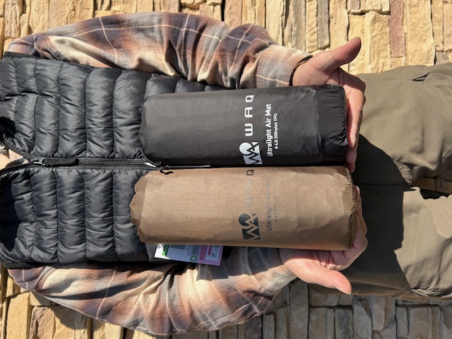 WAQ【<ウルトラライトエアマット>スクエア/マミー】かなり小さく、あったか~い☺️❗️コスパも◎