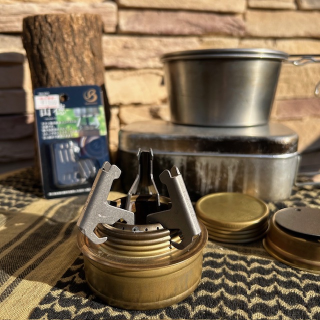 belmont【🆕山得】"チタン製"超軽量コンパクト(約15g❗️)アルコールストーブ五徳に❗️