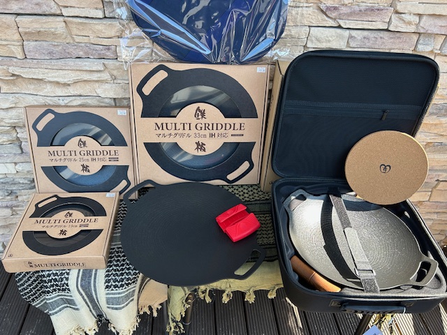 JHQ　鉄板 マルチグリドル各種、再入荷致しました！アウトドアキッチンをお楽しみください(^^)