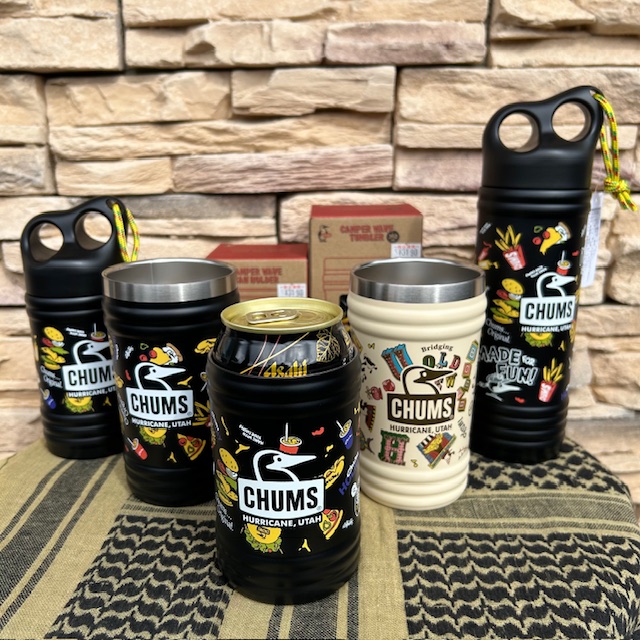 【🐧CHUMS🐧】『総柄』が…メッチャかわいい…です^ ^缶ホルダー・タンブラー・ボトルが登場！