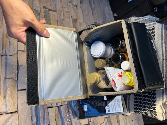 KZM 【 DINER COOKING BOX 】 "スパイスボックス" として、キャンプにて重宝！