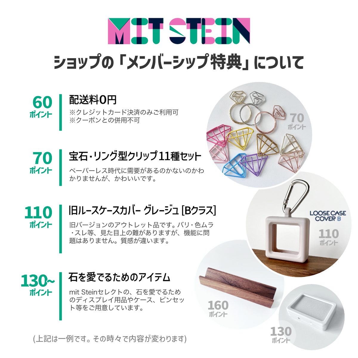 メンバーシップの特典について
