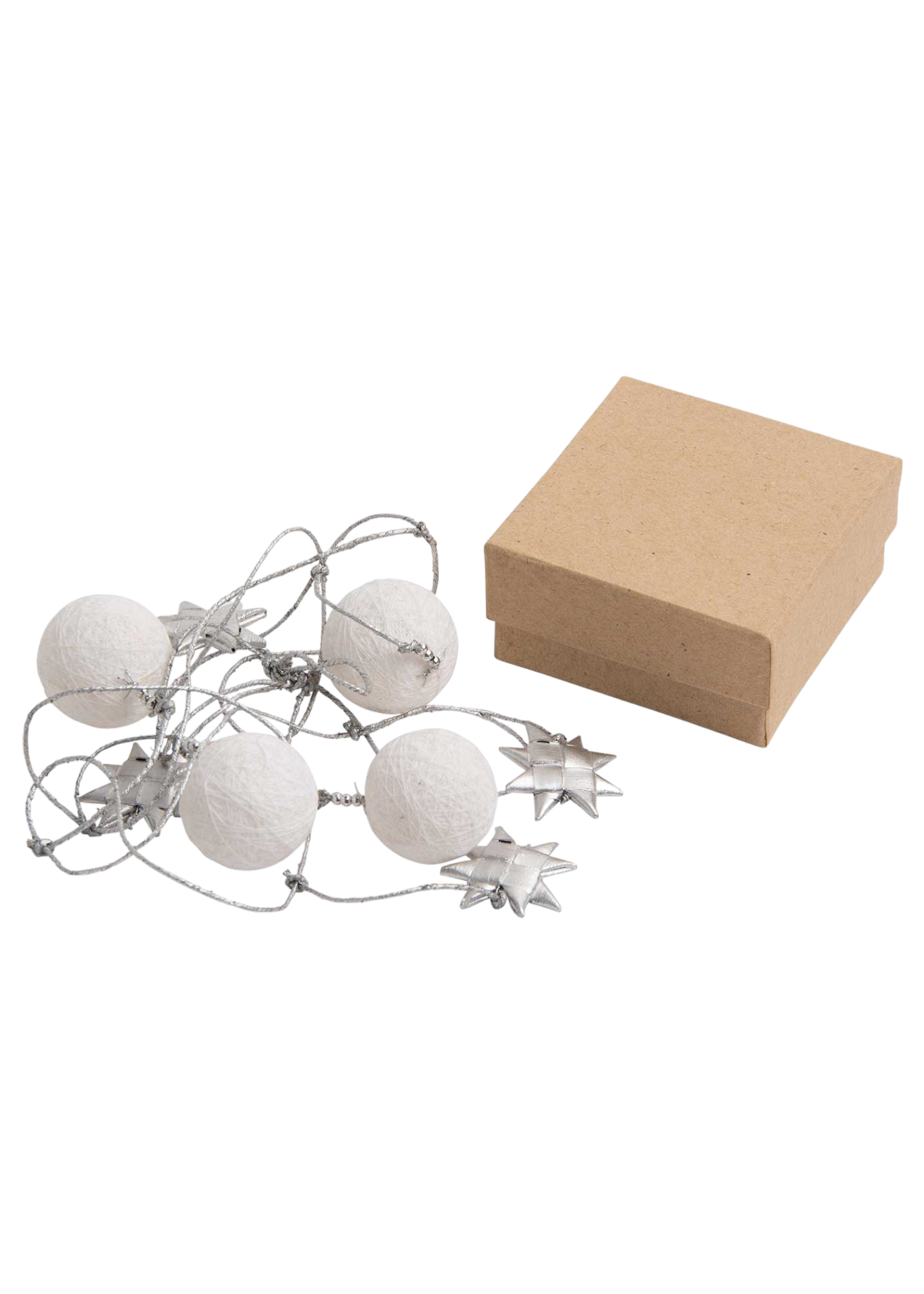 クリスマスにちょうどいい　コットンボール＆パームリーフガーラント！