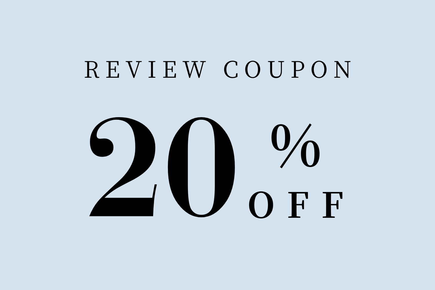 【購入者限定】レビュー記入で20%OFFクーポンプレゼント！