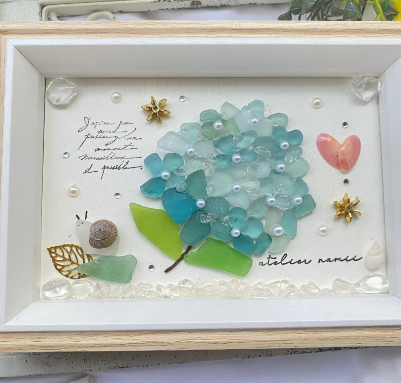 𖧷 \集めたくなる/季節を感じるシーグラス/天然石の作品
