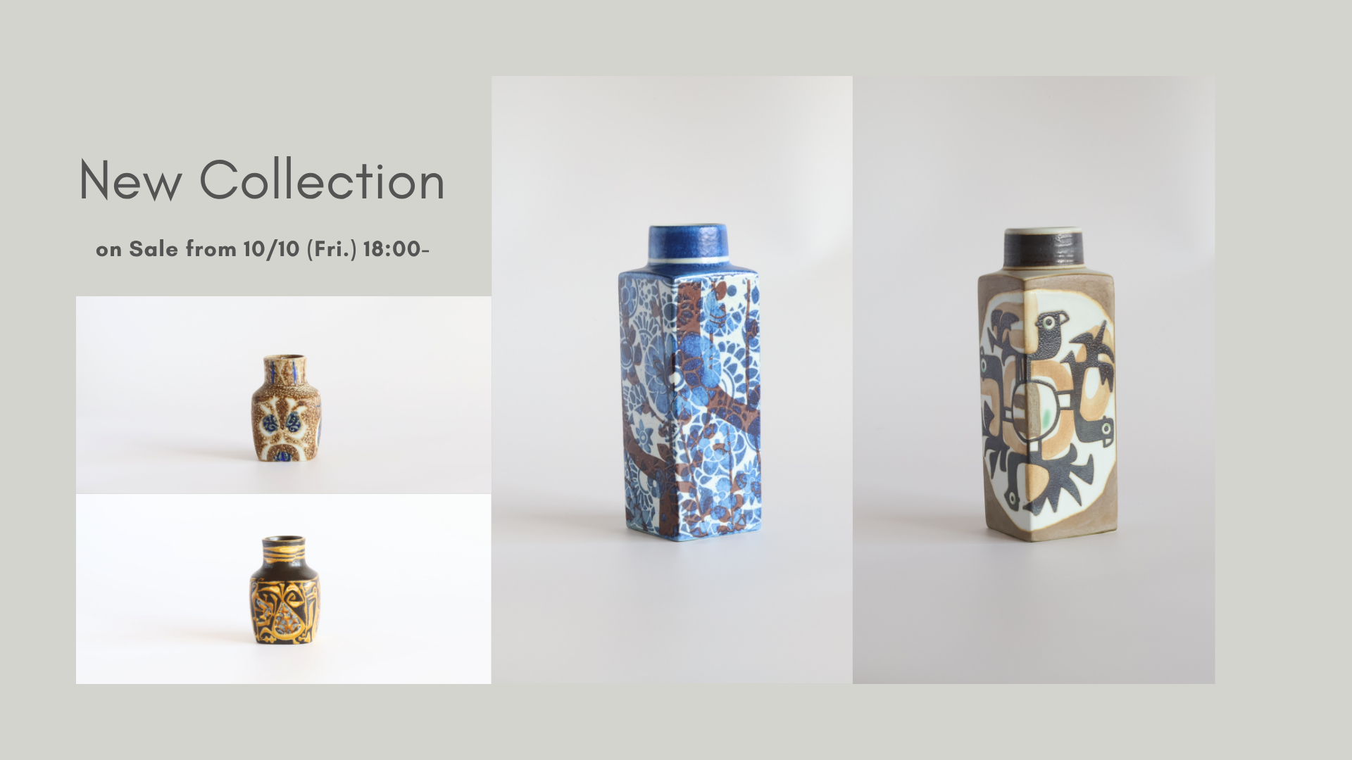 10/10(金)18時より新コレクション販売開始